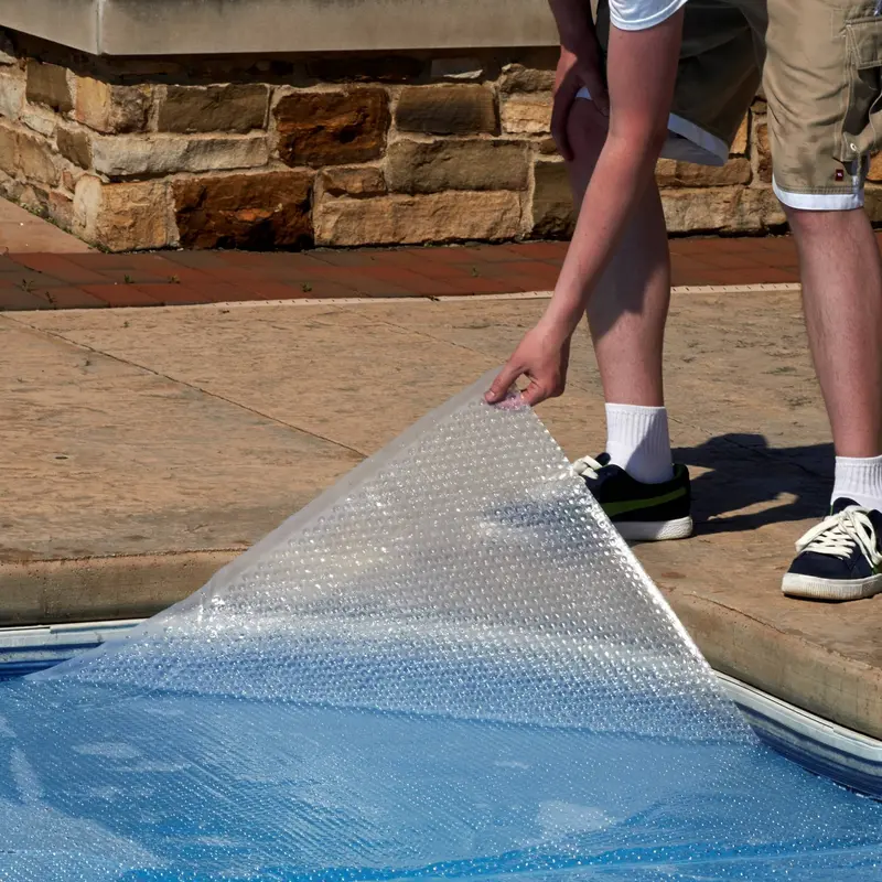 12-Mil Clear Solar Blanket for Oval Above-Ground Pools