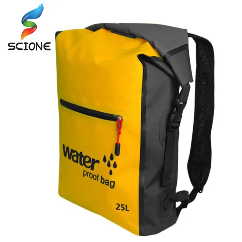 25L Waterproof Dry Bag Backpack for Outdoor Swimming, Kayaking, Canoeing, Rafting, and Travel