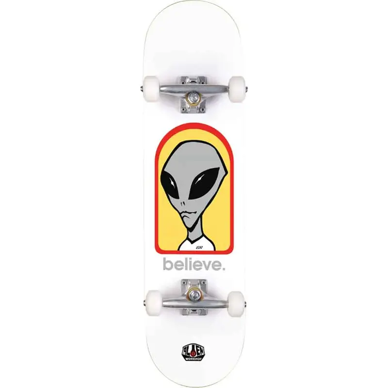 Alien Workshop Believe White 8″ Complete Skateboard