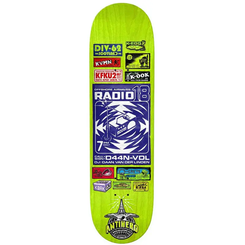 Anti Hero Daan Broadcasting 8.4″ Skateboard Deck