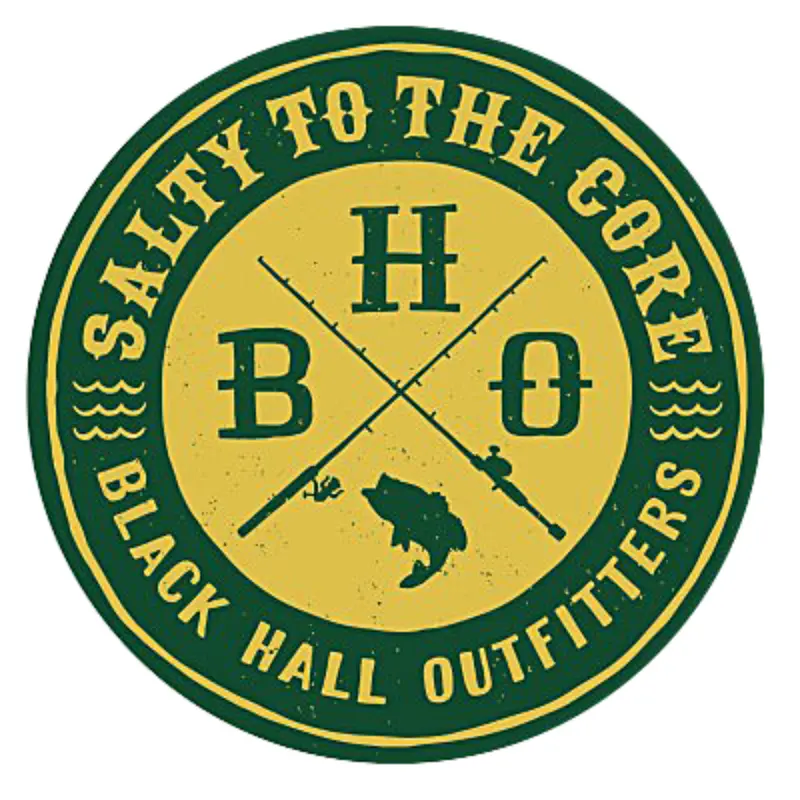 BHO Salty to the Core Bass Decal – 4″ Round Durable Fishing Enthusiast Sticker
