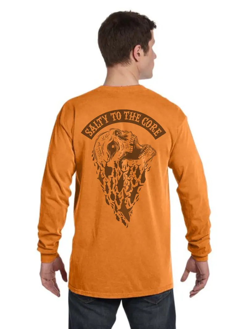 BHO Salty to the Core Schoolin’ Skull Long-Sleeve Tee – 2024 Edition