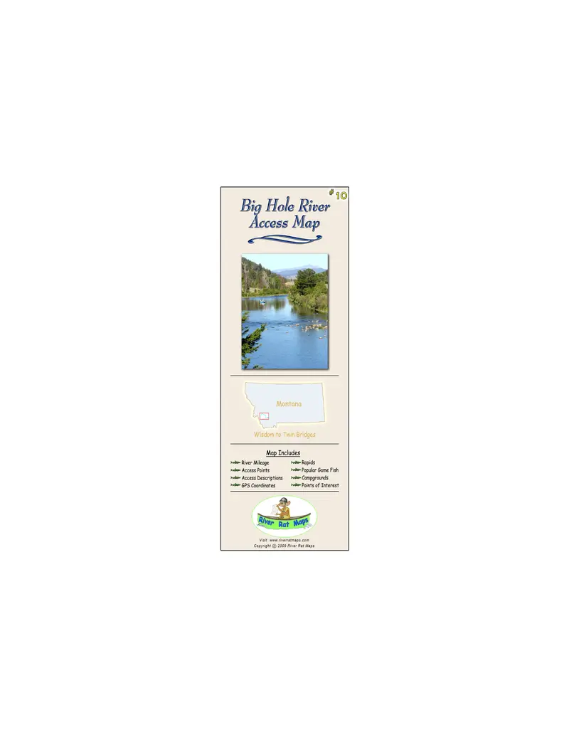 Big Hole River Rat Angler Map
