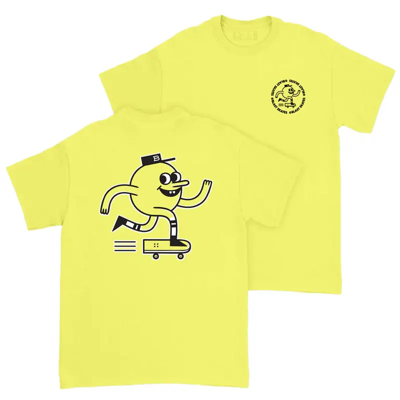 Blast Soft Yellow Mascot Graphic T-Shirt