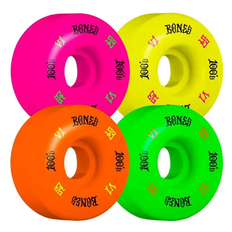 Bones 100s Skate Wheel Party Pack – 51mm/52mm/53mm