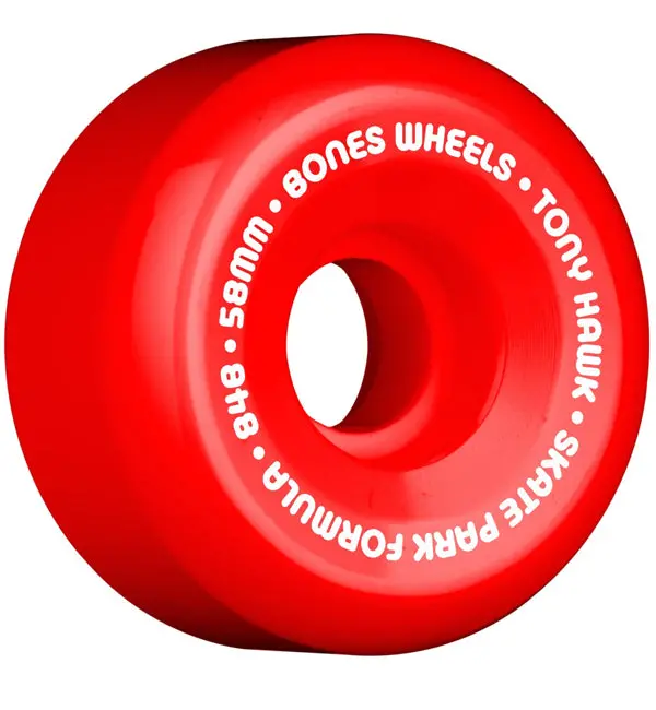 Bones Hawk Mini Cube Red Skateboard Wheels – Compact Design