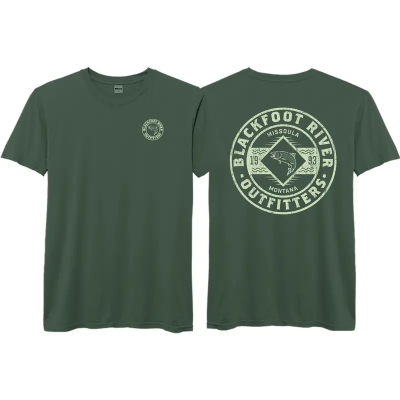 BRO Logo Pigment-Dyed Short-Sleeve Cotton Tee
