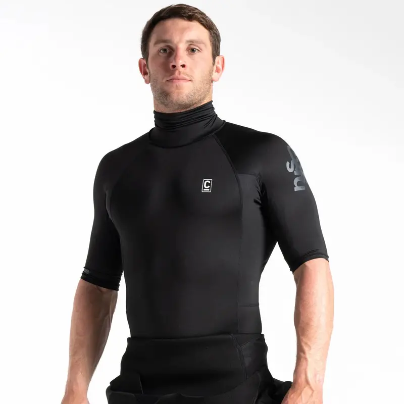 C-Skins UV Protection Rash Vest – Short Sleeve Turtle Neck