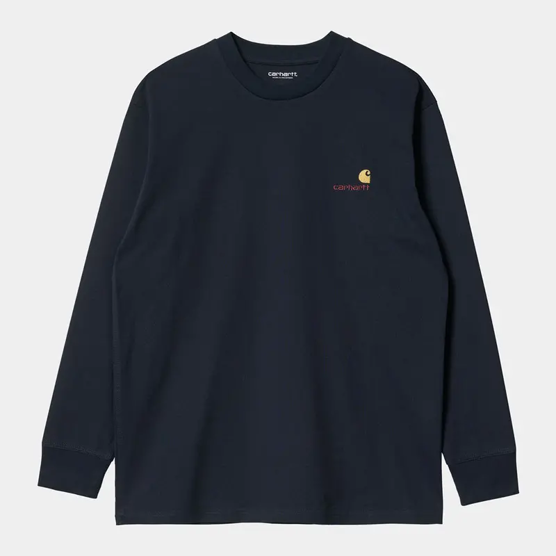Carhartt American Script Long-Sleeve Cotton T-Shirt