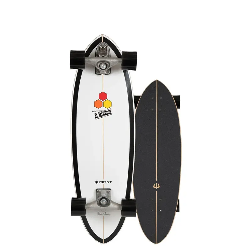 Carver Channel Islands Black Beauty 31.75″ Surf Skateboard – C7 Trucks