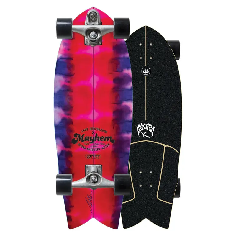 Carver Lost RNF Retro Tie-Dye C7 Surf Skate – Limited Edition