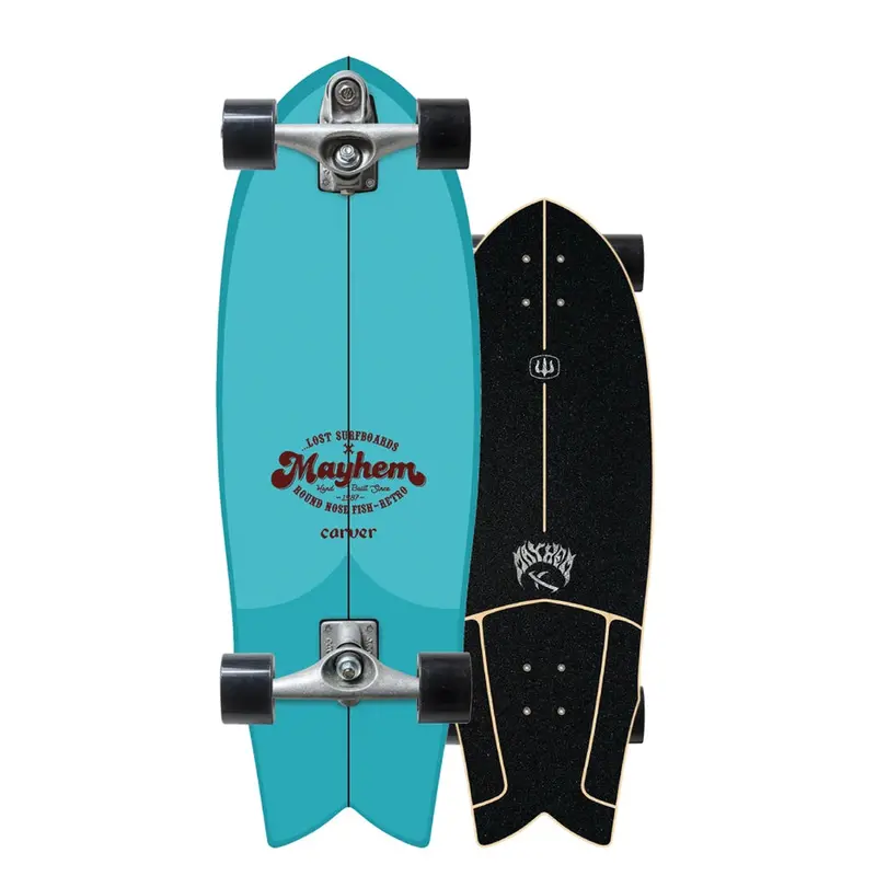 Carver x Lost Blue Round Nose Fish Retro 29.5-Inch Board – C7 Trucks