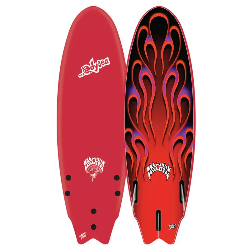 Catch Surf Odysea x Lost 6’5″ Round Nose Fish Surfboard – Red Finish