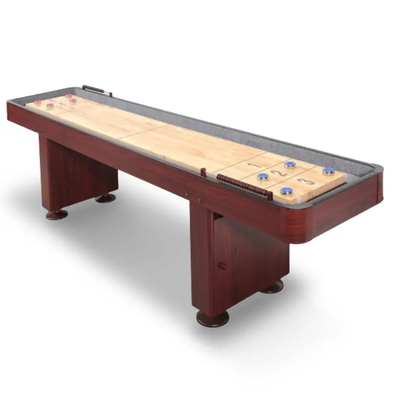 Challenger Shuffleboard Table with Dark Cherry Finish