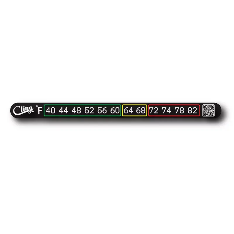 Cling Stick-On Temperature Tape – Adhesive Thermometer Strip