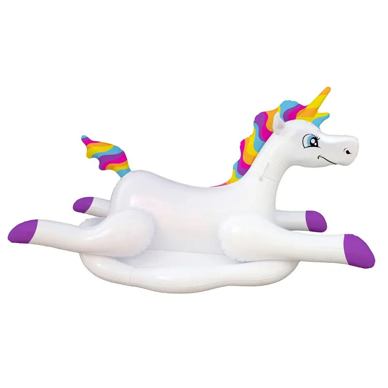 Cloud Rider Rainbow Unicorn Inflatable Pool Float
