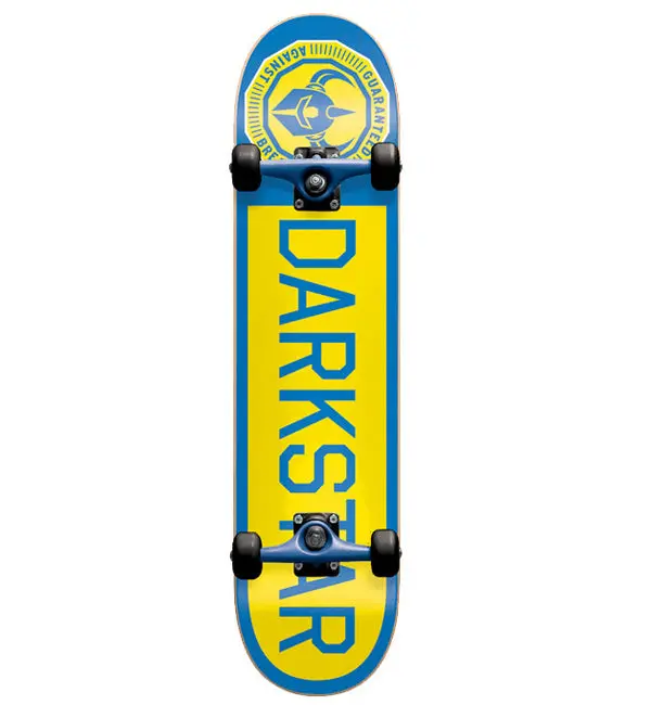 Dark Star Timeworks Yellow-Blue Complete Skateboard – 7.375″ Wide