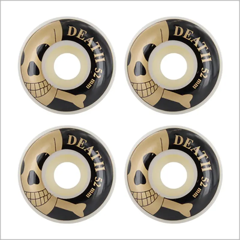 Death Skulls Precision-Cut Skateboard Wheels – 52mm, 99A Durometer