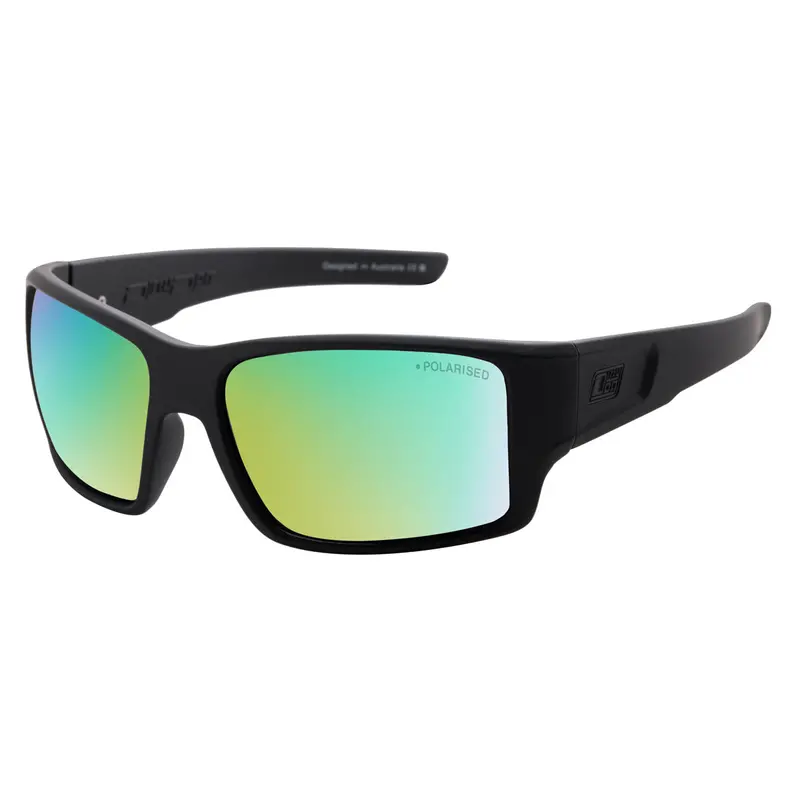 Dirty Dog Chill Green Polarized Sunglasses – Satin Black Frame