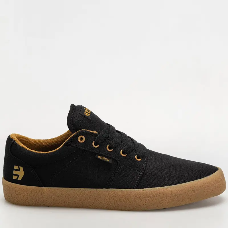 Etnies Barge LS Low-Top Skate Shoes – Black Raw