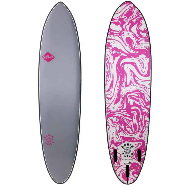 FCS Brainchild 7’6 Grey Softtech Surfboard