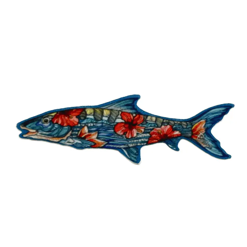 FisheWear Beauty and the Bonefish Embroidered Gear Patch