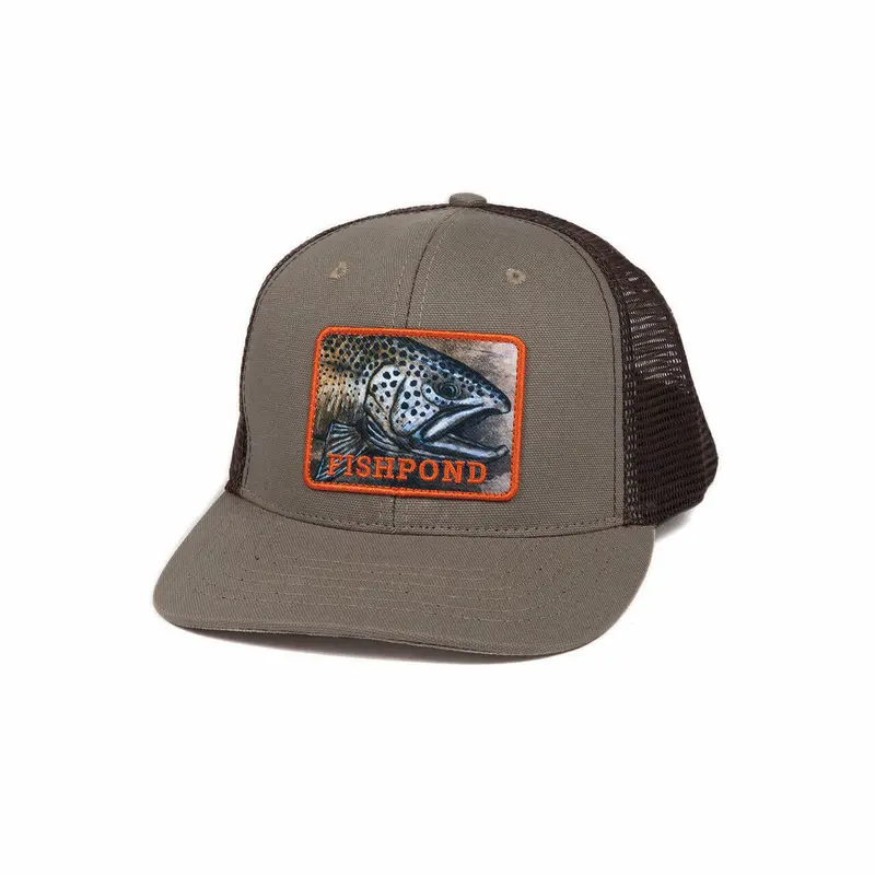 Fishpond Slab Trucker Hat in Sandstone – Discounted Fishing Cap