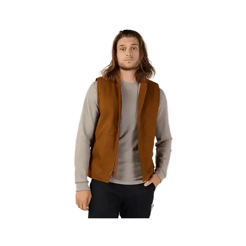 Fox Source Sherpa Vest – Nutmeg Brown Quilted Insulated Layer