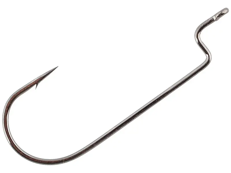 GAMAKATSU Offset Shank Worm RB Hook – Reinforced Round Bend Design