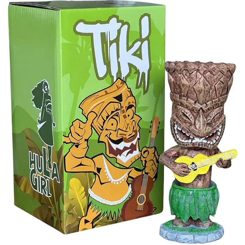 Hawaiian Tiki Motif Graphic T-Shirt by Hula Girl