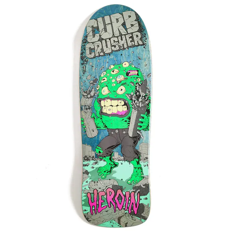 Heroin Curb Crusher XL Barf Skateboard Deck – 10.25″