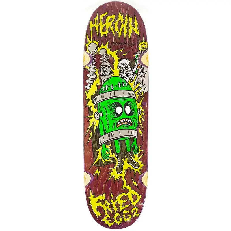 Heroin Fried Egg II 8.9″ Skateboard Deck
