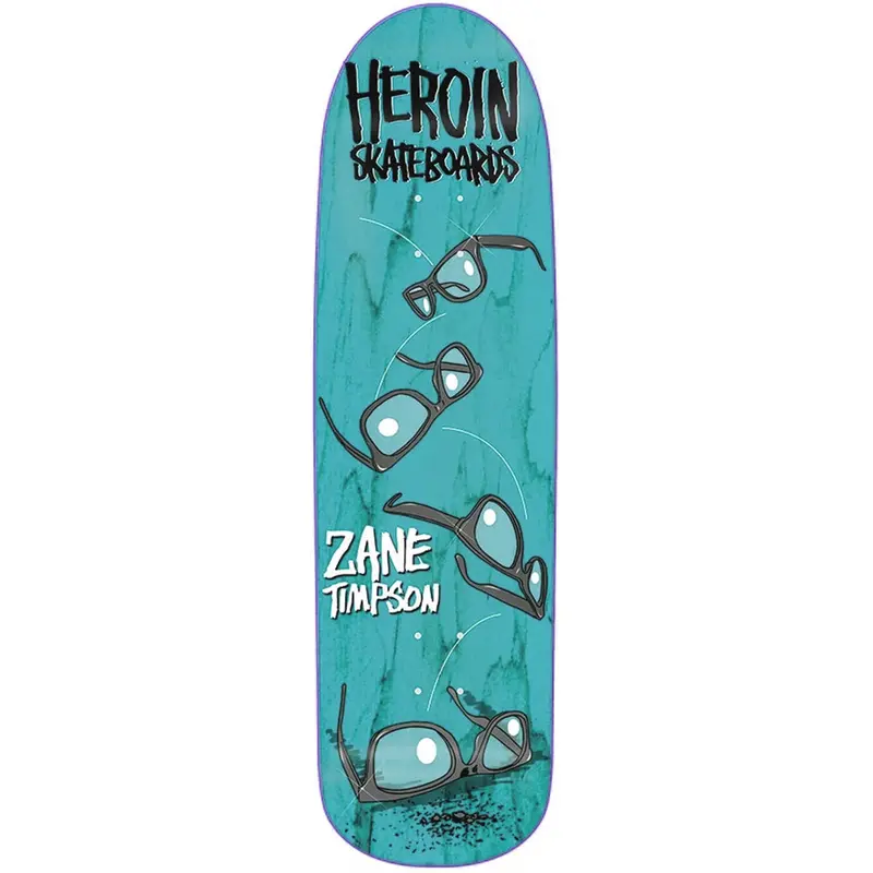 Heroin Zane Timpson Glasses 9″ Skate Deck