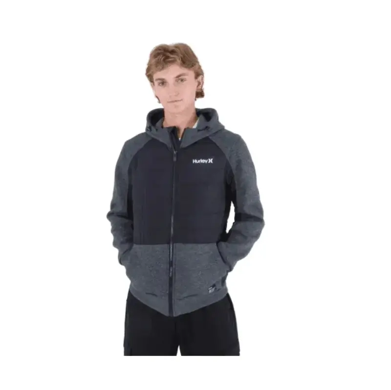 Hurley Mixed-Media Hybrid Sun Protection Jacket – Black