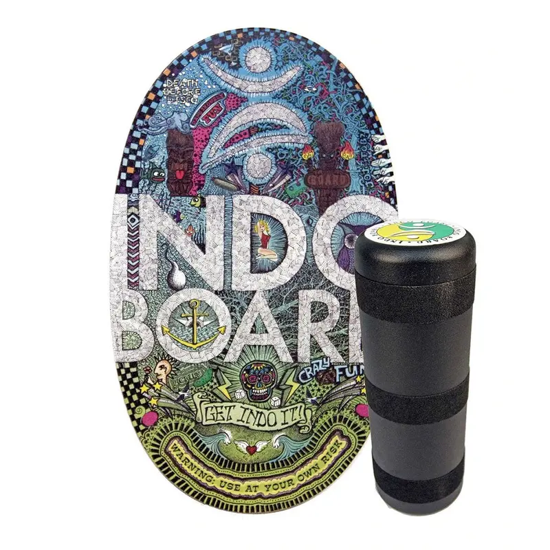 Indo Board Doodle Balance Trainer with Medium Roller and Instructional DVD