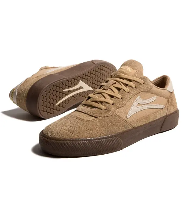 Lakai Cambridge Tan & Cream Skate Shoes