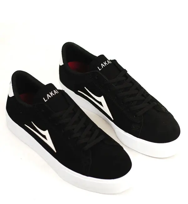 Lakai Newport Skate Shoes – Black/White