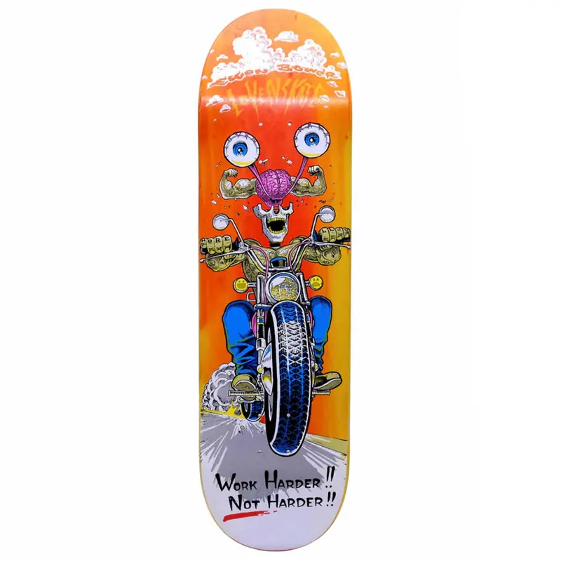Lovenskate Ewen Pro Skate Deck – ‘Work Harder, Not Harder’ Graphic