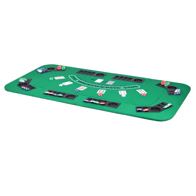 No Limit 62-Inch Foldable 3-in-1 Casino Game Table Top Set