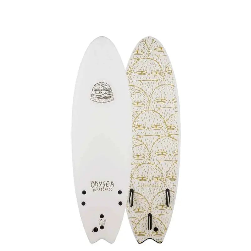 ODYSEA 6′ Evan Rossell Log Soft Surfboard – Matte White
