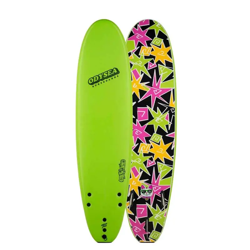 ODYSEA Kalani Robb 7′ Log Soft Foam Surfboard – Lime Green