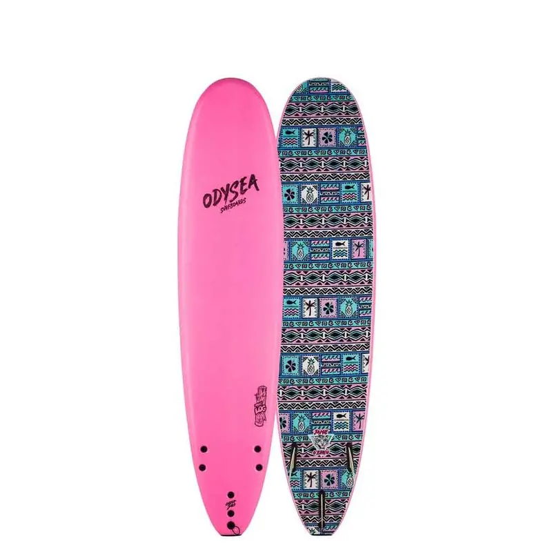 ODYSEA Log Pro Jamie O’Brien 7’0 Soft Top Surfboard – Vibrant Hot Pink