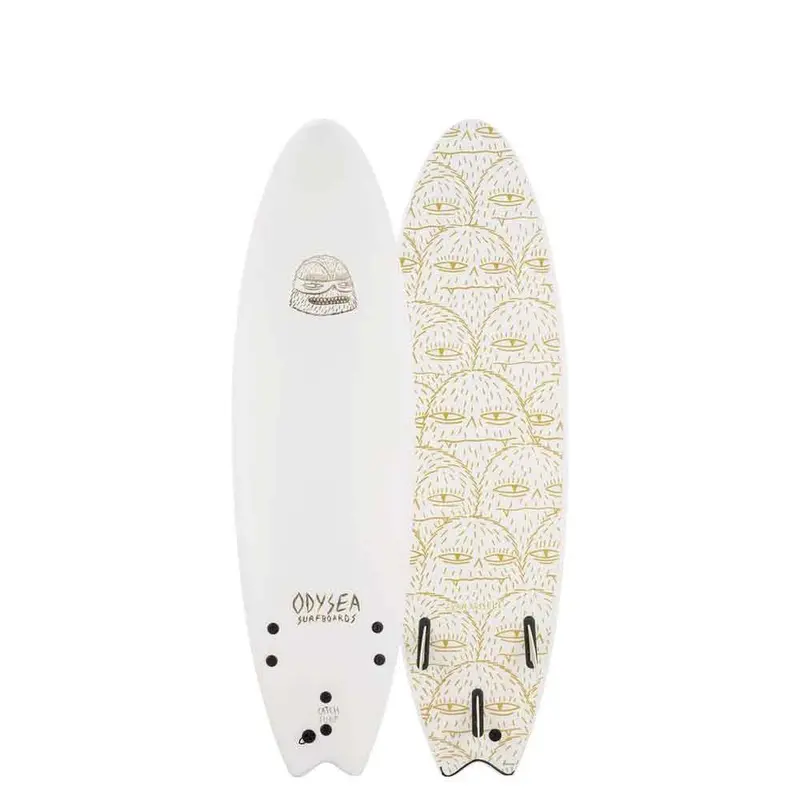 ODYSEA Skipper Pro x Evan Rossell 6’6 Quad Soft Surfboard – White