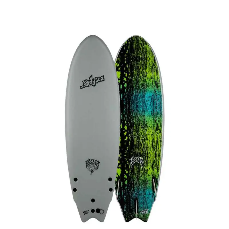 ODYSEA x Lost Round Nose Fish 5’11 Soft Surfboard – Charcoal Grey