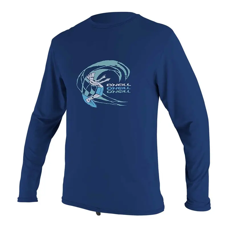 O’Neill Toddler Boys’ O’Zone Long-Sleeve UV Sun Shirt in Navy