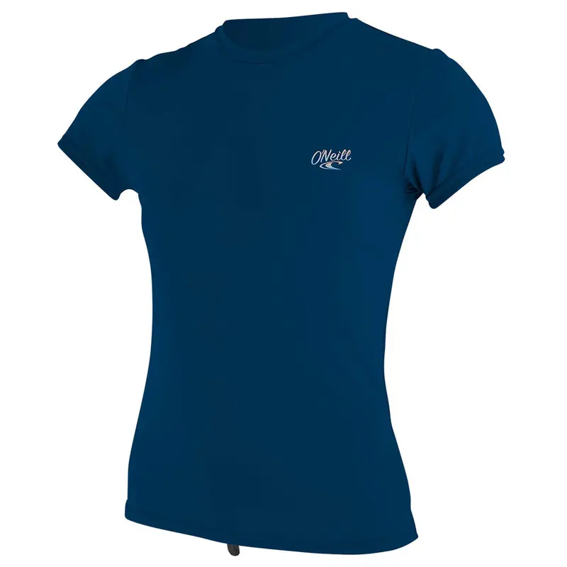 O’Neill Women’s Premium Skins Short-Sleeve Turtleneck Rash Guard – Abyss Blue
