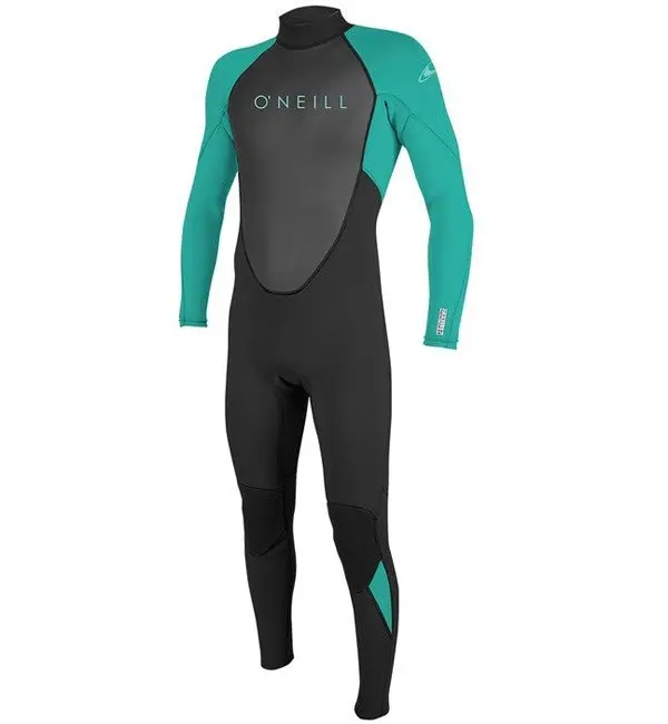 O’Neill Youth Reactor 2 Full Wetsuit – 3/2mm Back-Zip, Black/Light Grey