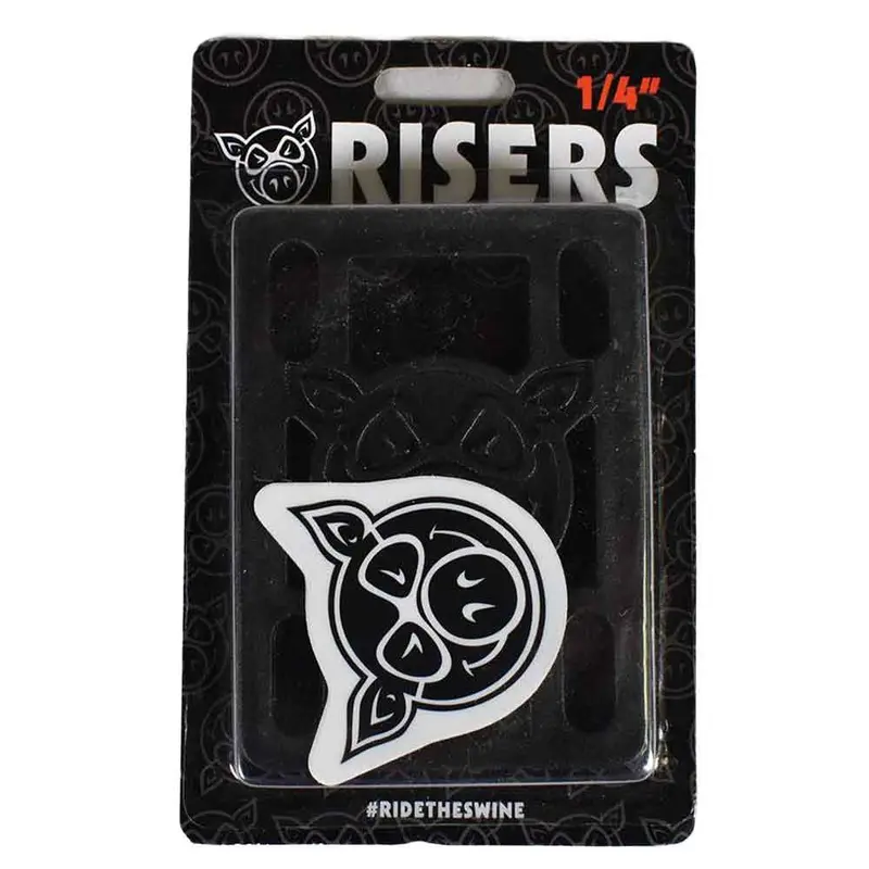 Pig Wheels 1/4-Inch Shock-Absorbing Risers