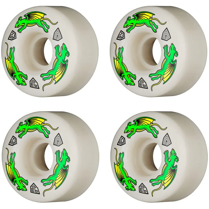 Powell Peralta Dragon Formula Skate Wheels – 93A Hardness, 54mm Diameter