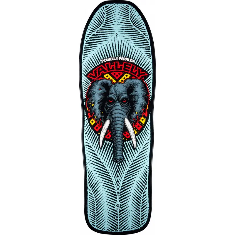Powell Peralta Vallely Elephant 10-Inch Skateboard Deck – Vibrant Blue